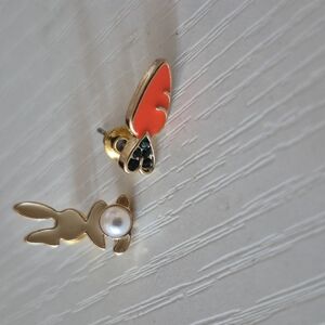 Cute Easter Bunny Mismatched Earrings